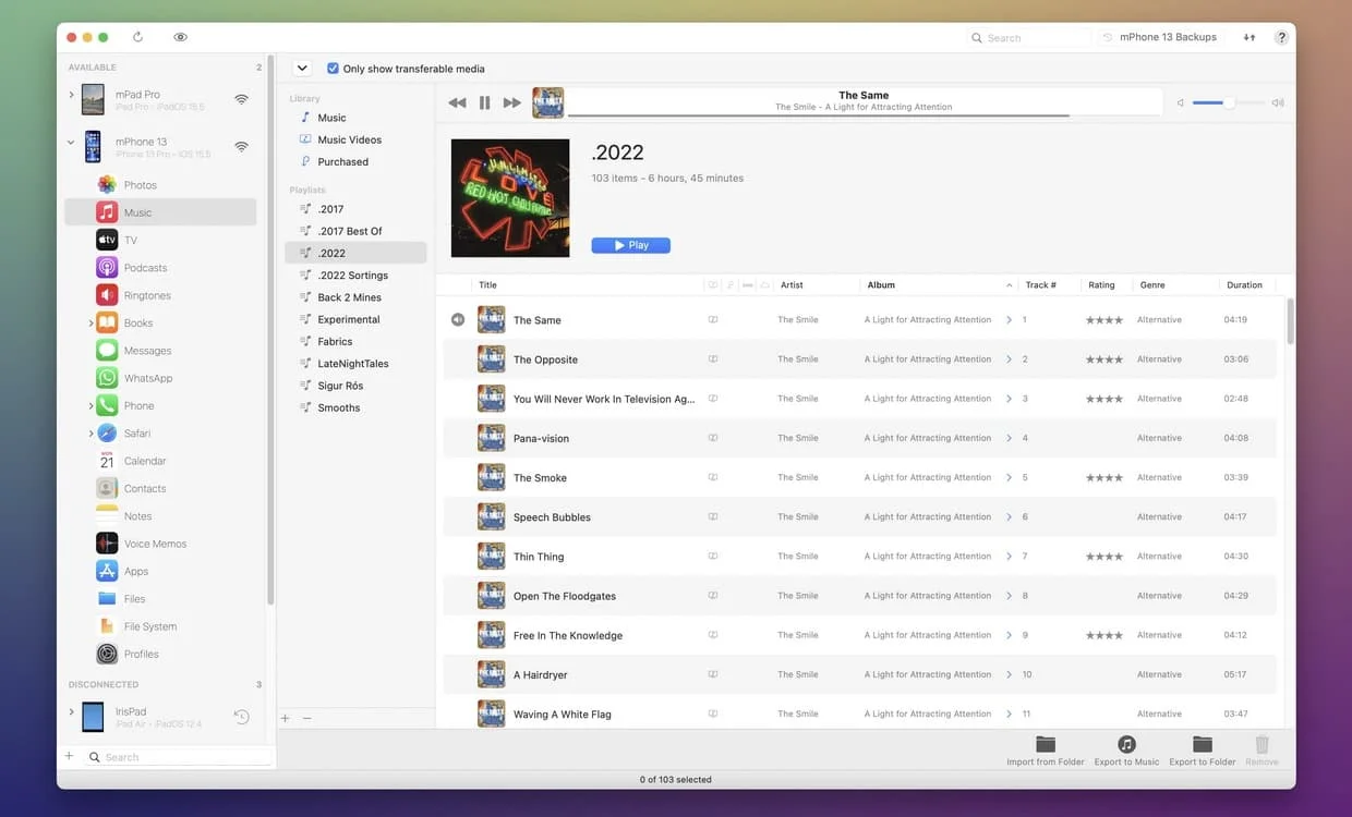 imazing nouveau lecteur de musique