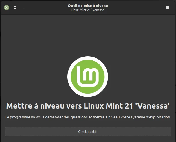 mise a niveau linux mint 21
