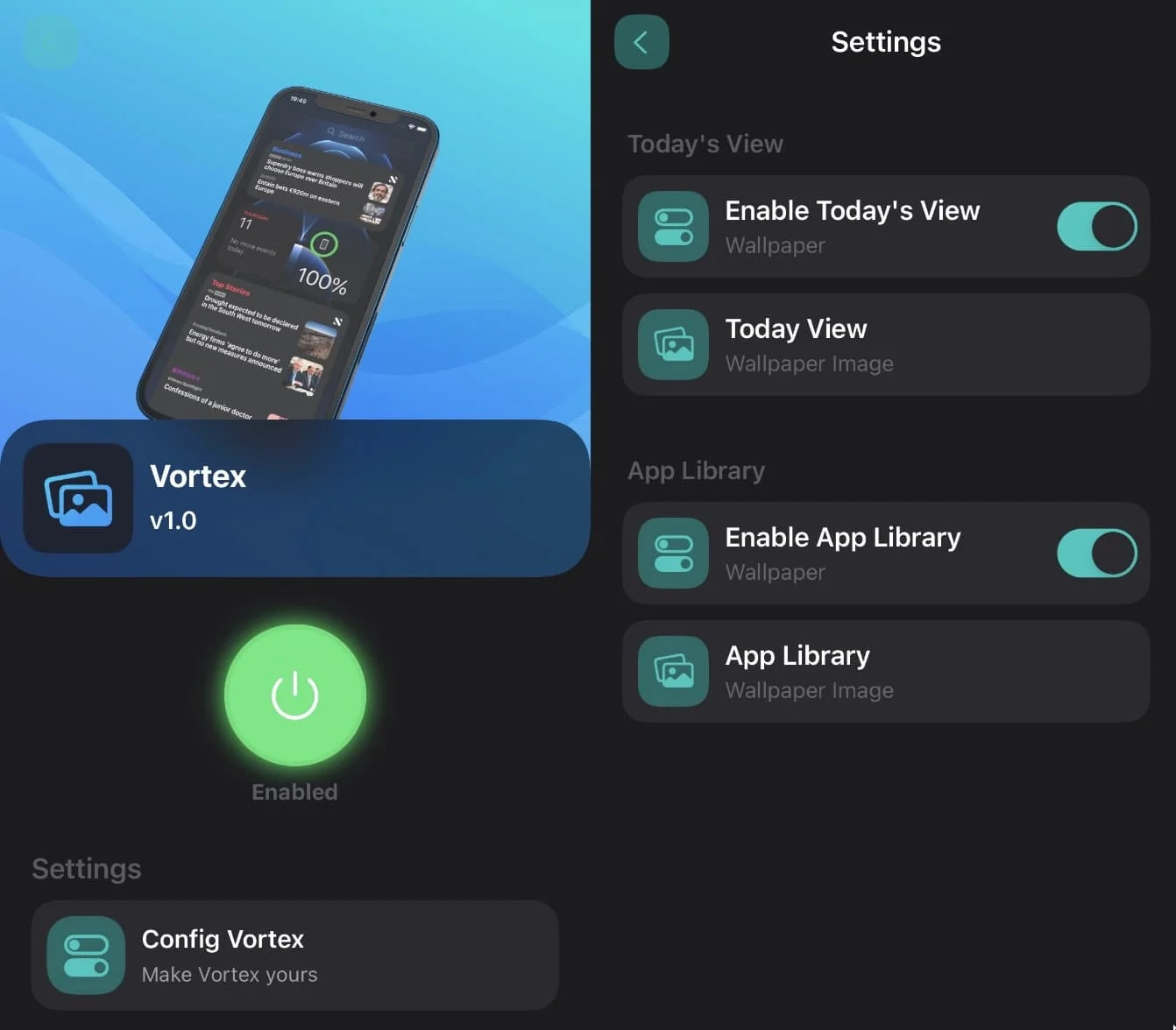 reglages tweak vortex