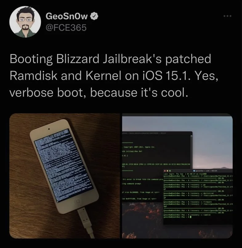 blizzard jailbreak iphone ios 15