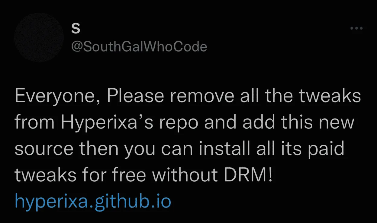 tweet hyperixa