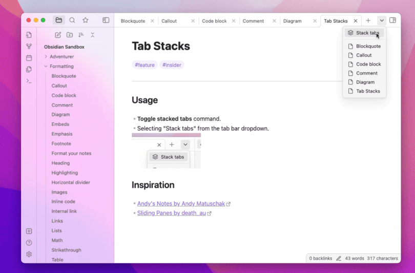 Obsidian, l'application de prise de notes sort de version bêta