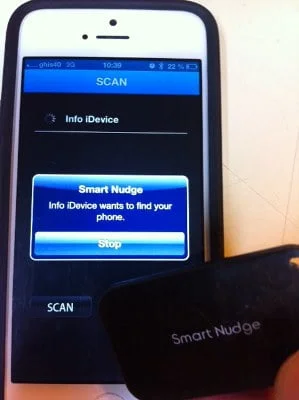 test novodio smart nudge anti perte iphone