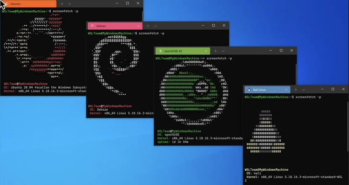 wsl windows subsystem pour linux