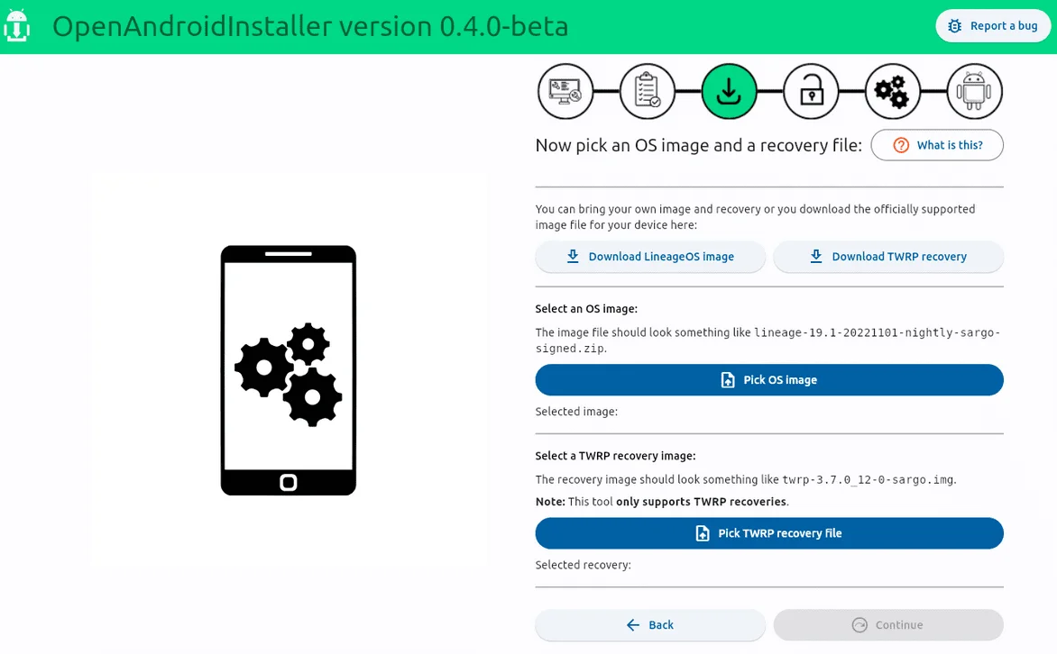 openandroidinstaller flash android