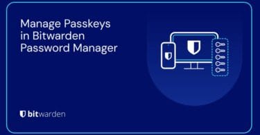 passkeys bitwarden password manager