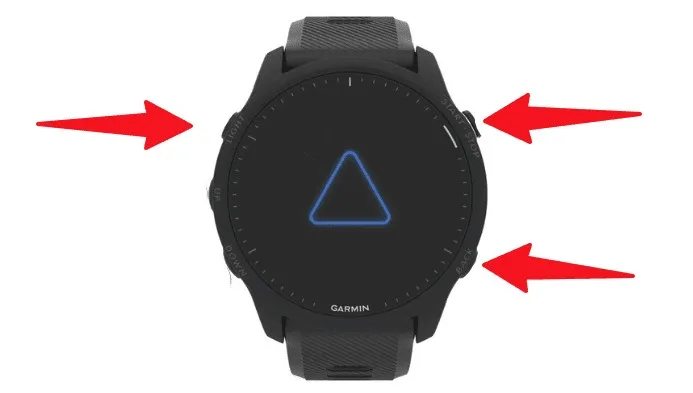 reinitialiser montre garmin
