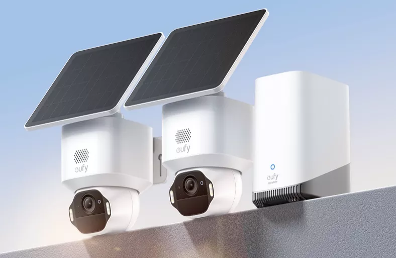 camera de securite eufy avec panneau solaire