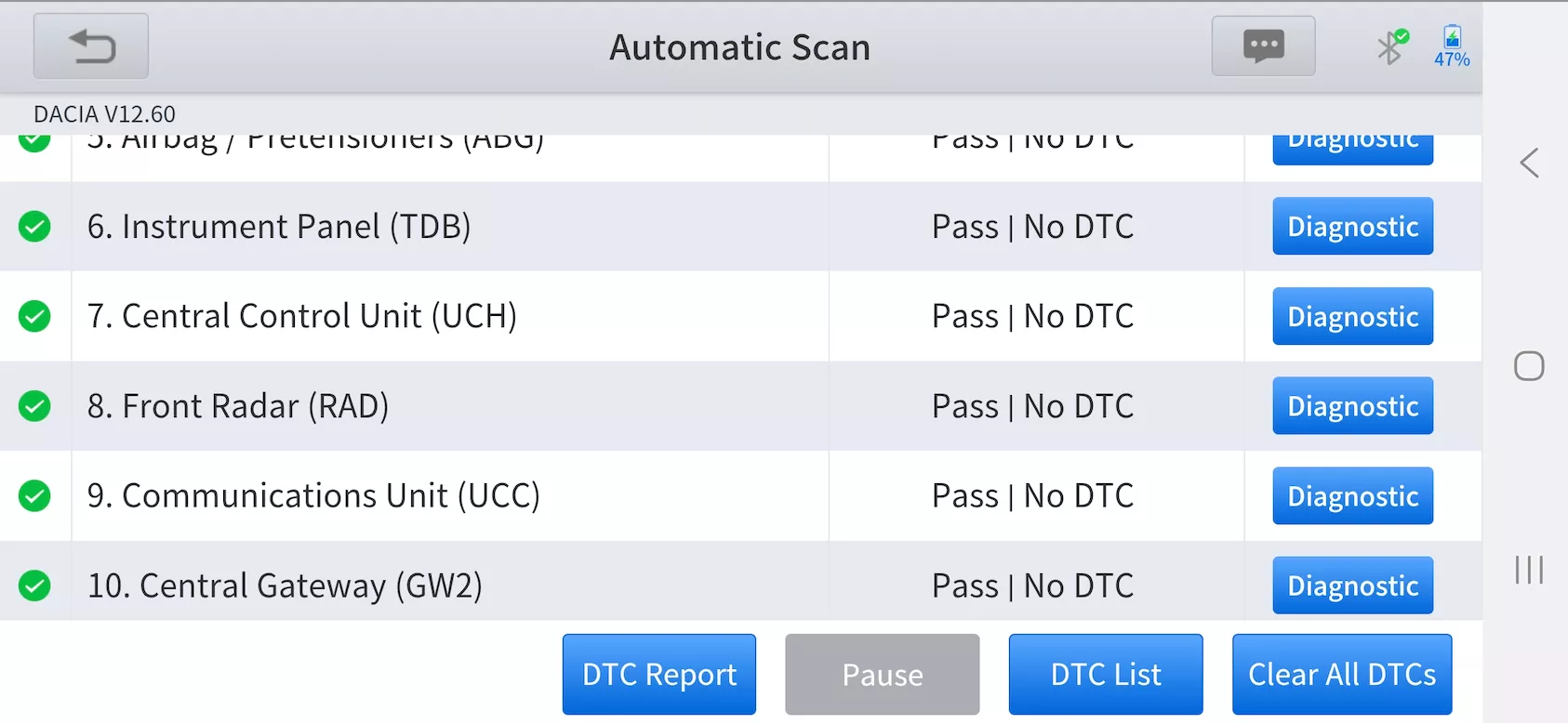reset code panne anyscan xtool a30m