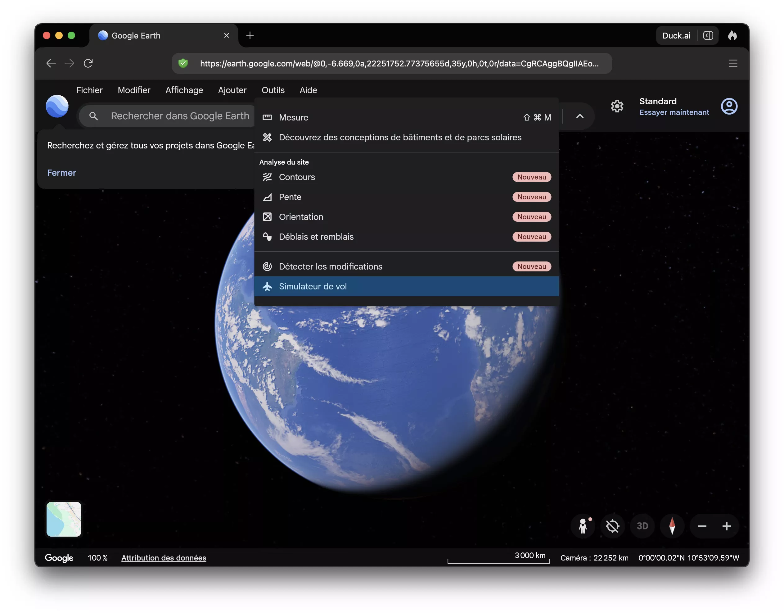 google earth flight simulator